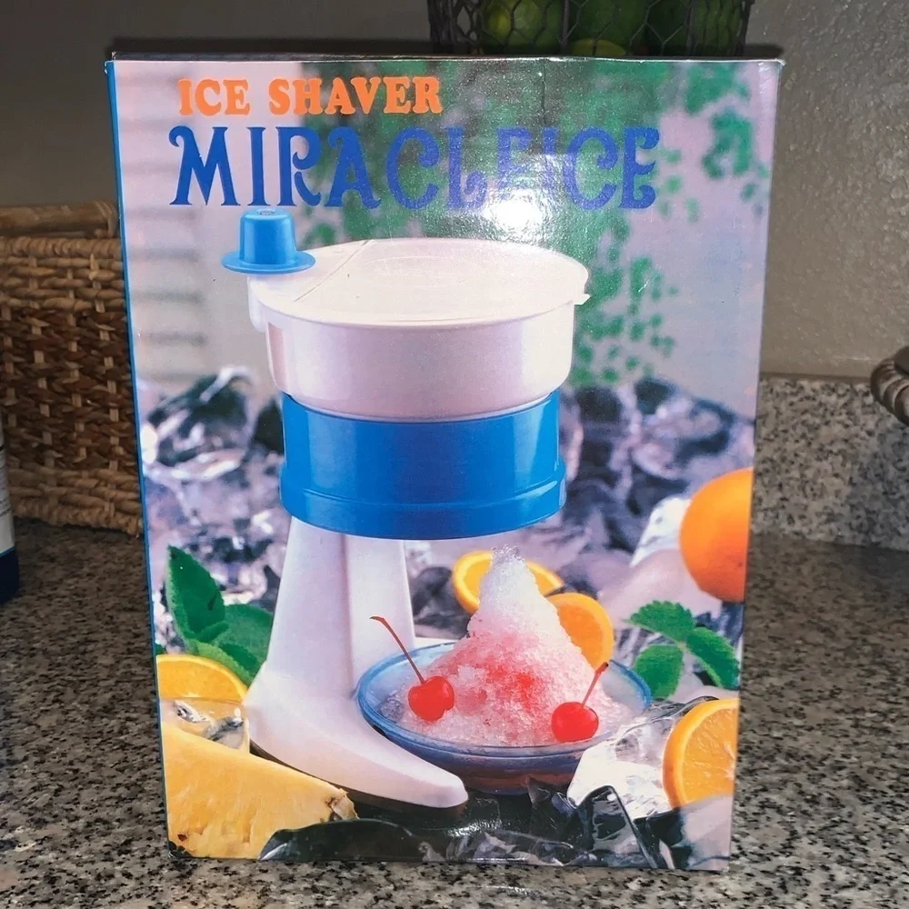 Miracle Ice Snow Cone Ice Shaver Kit NEW Snow Cone Maker ICEES Birthday Party